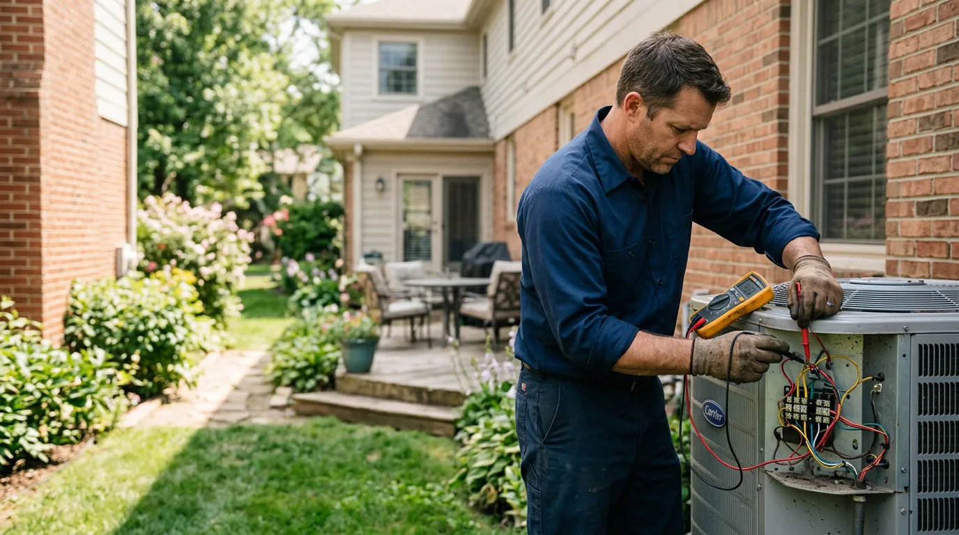 HVAC technician working near Au Gres, MI